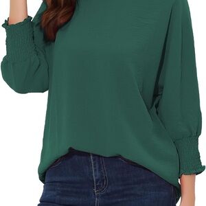 Alfani Forest Green Blouse